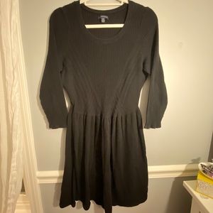 AMERICAN EAGLE BLACK LONG SLEEVE SWEATER DRESS